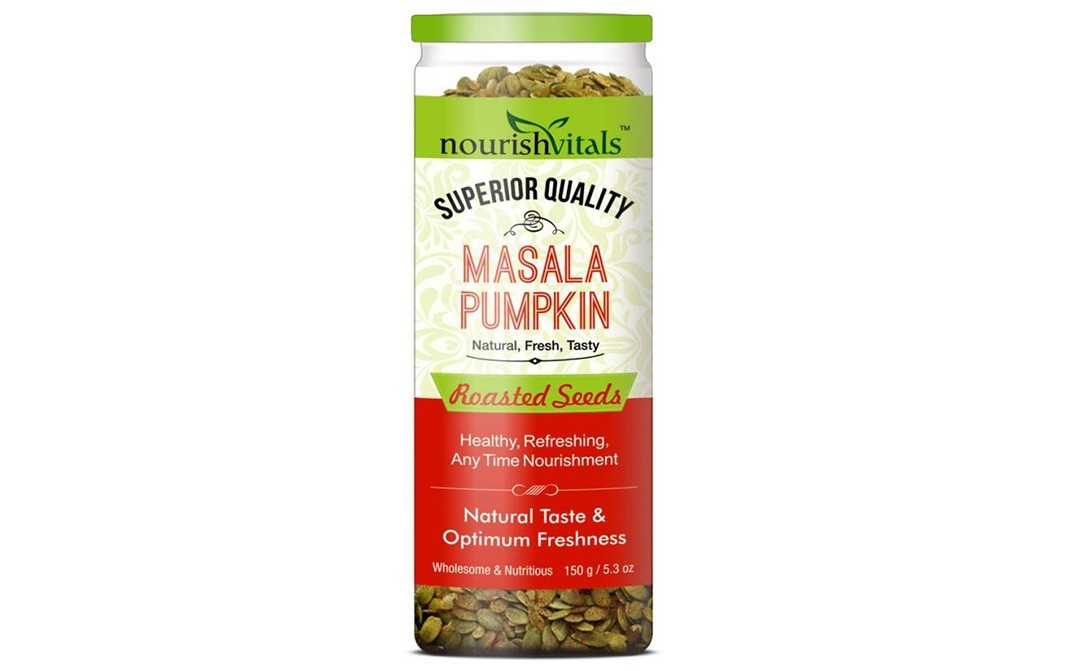 NourishVitals Masala Pumpkin Roasted Seeds   Jar  150 grams
